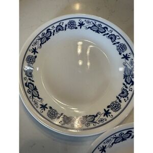 Vintage Set Of 3 Corelle Old Town Blue Bread & Butter Plates 6.75" Diameter
